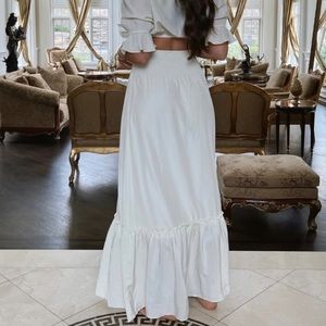 WeWoreWhat High Rise High Waist Flowy Maxi Skirt